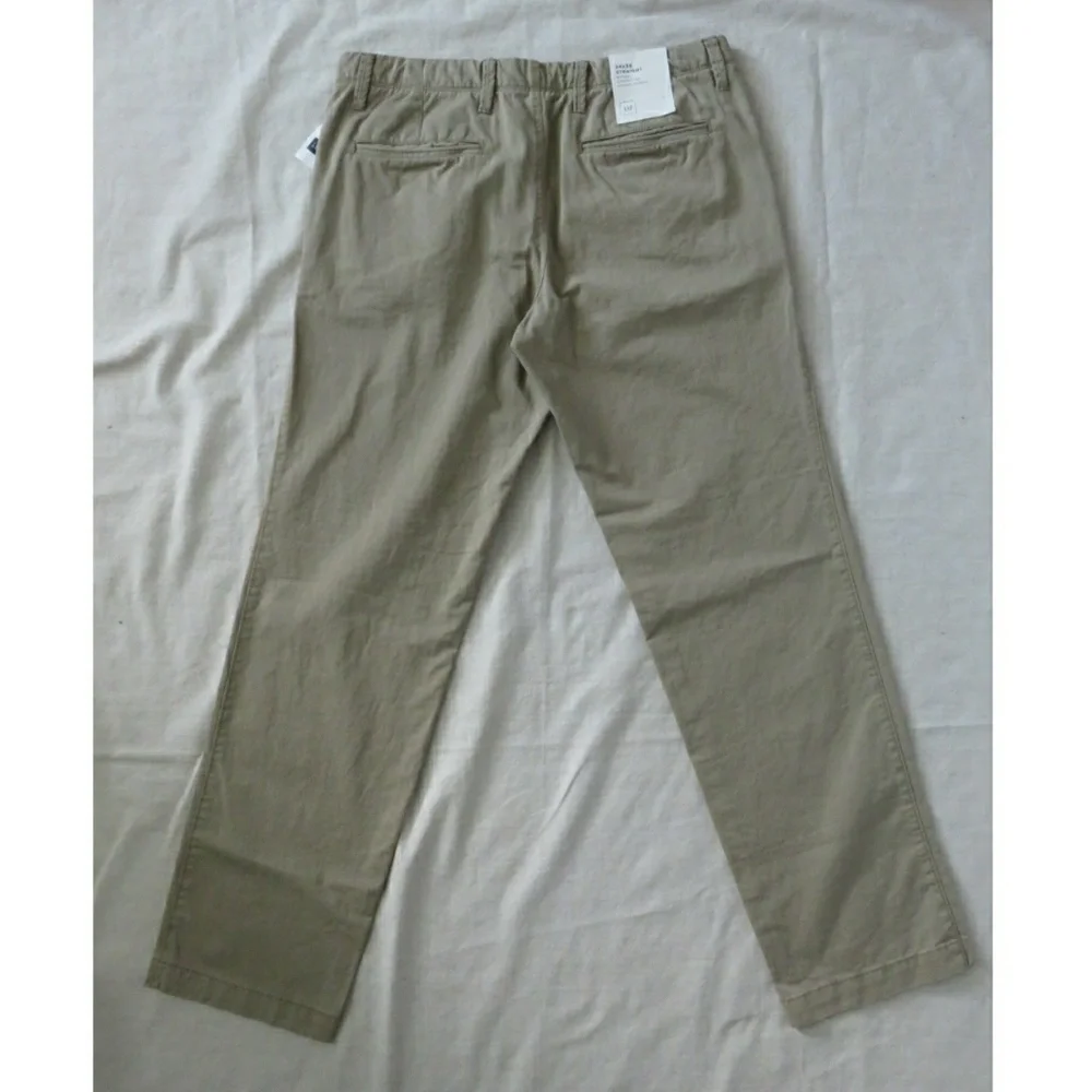 GAP Straight Leg Pants Work Career Uniform Khaki Tan Chino 34 x 34 NEW